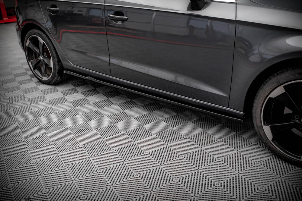 Zijskirts Audi A3 8V Sportback 13-16 Maxton Glans Zwart