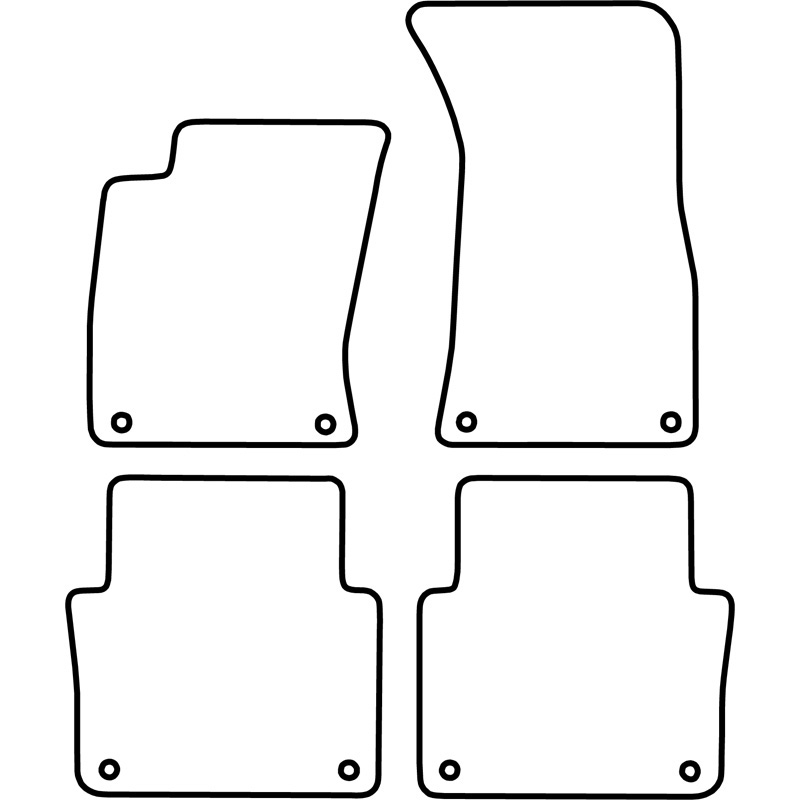 Automatten Velours  Audi A8 2002-2010