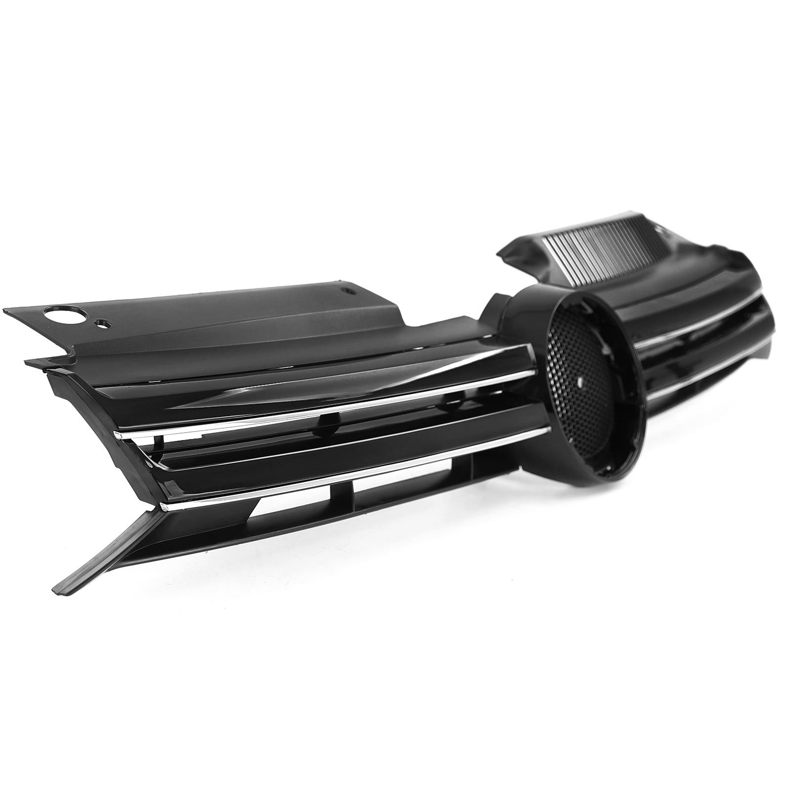 Grill VW Golf VI Glans Zwart / Chroom