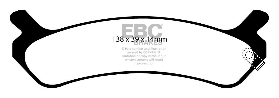 EBC Brakes HYUNDAI Sonata 3.0 96-98 Remblokken achterzijde