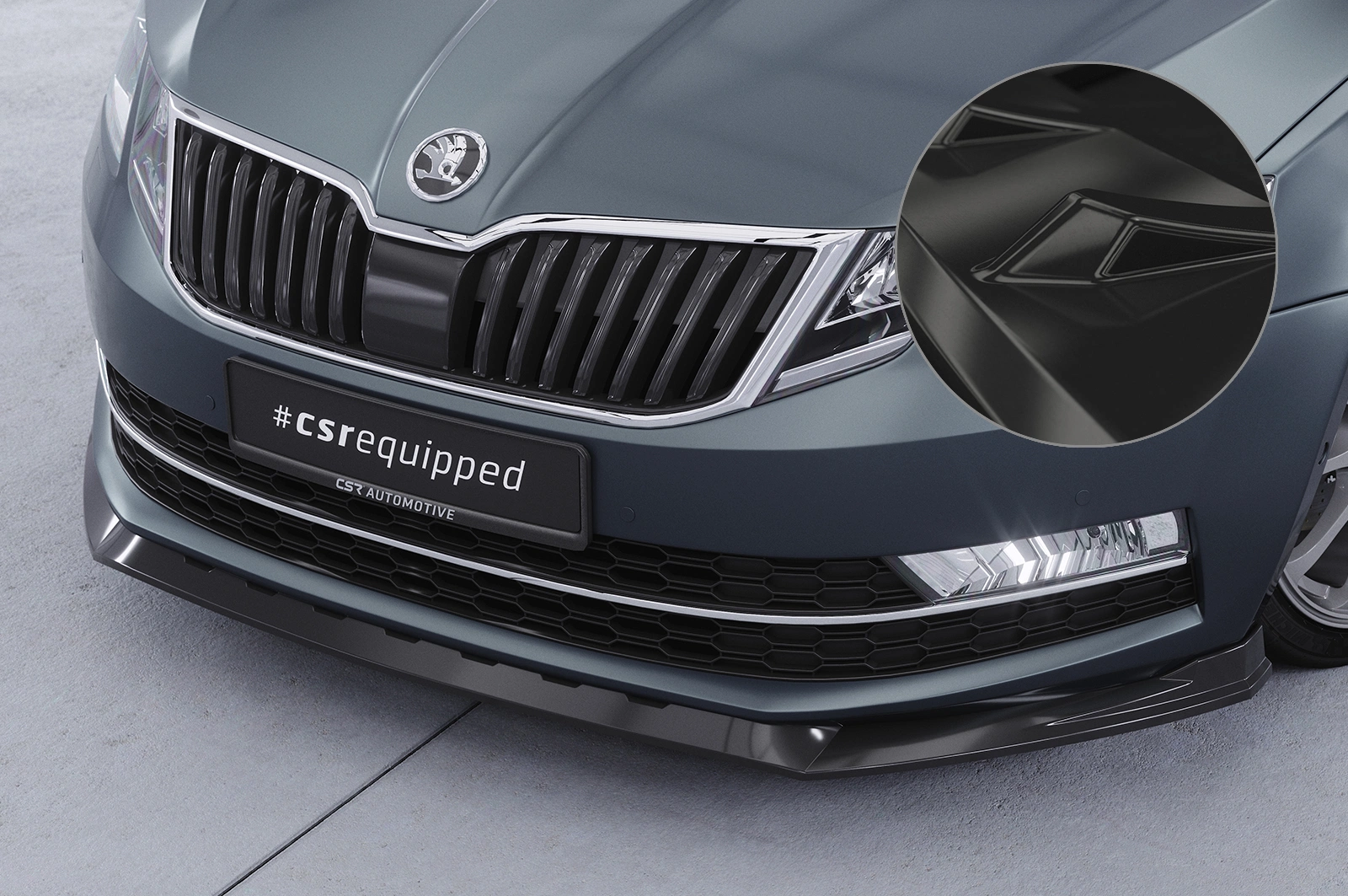 Voorspoiler Skoda Octavia 3 Glans Zwart (2016-2019) van CSR Automotive