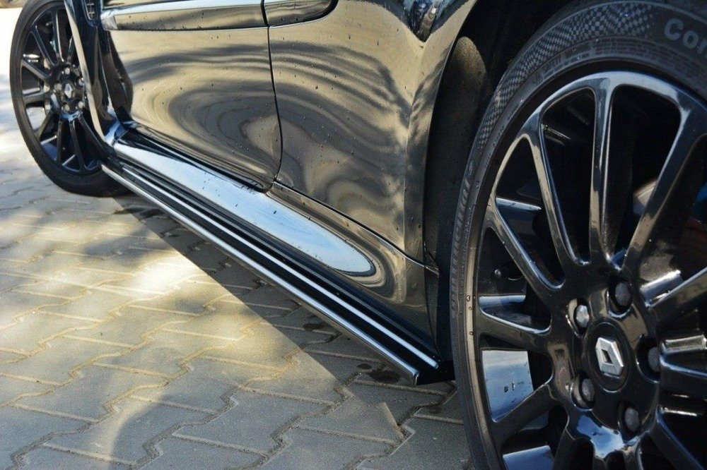 Zijskirts Renault CLIO RS MK3 Glans zwart