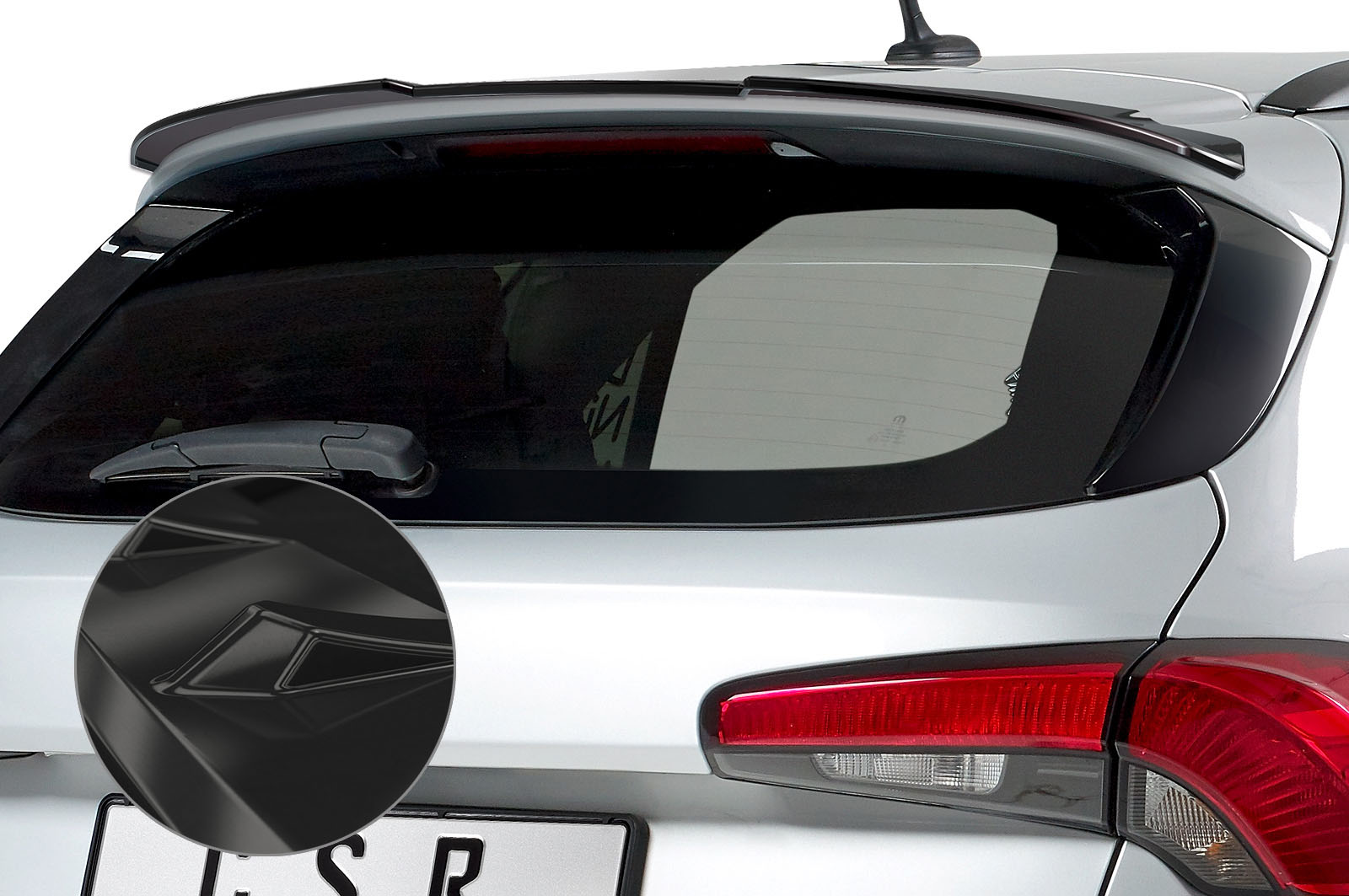 Spoiler Fiat Tipo (Typ 356) Kombi CSR glans Zwart
