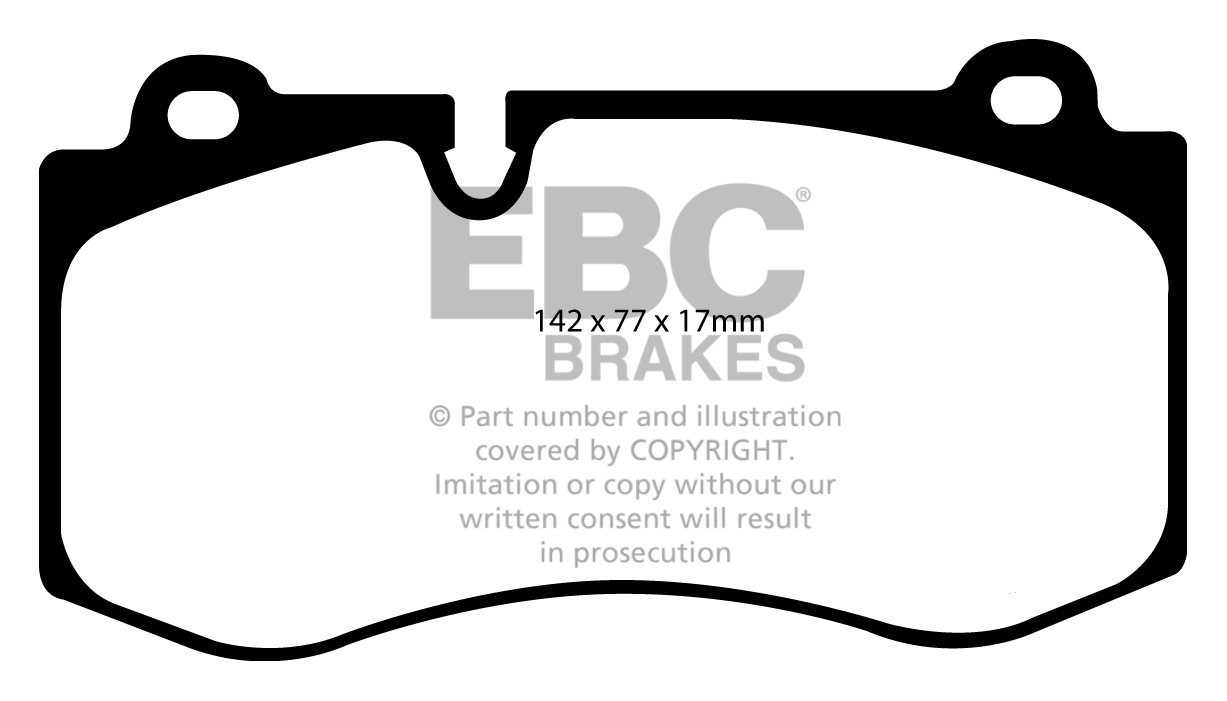 EBC Brakes MERCEDES S-Class (W221) S420 D 2006-2009 Remblokken v