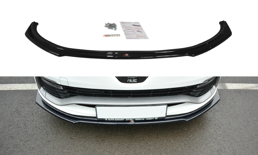 Voorspoiler Renault Clio 4 RS Maxton Design glans zwart