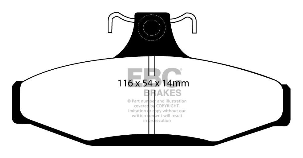 EBC Brakes HOLDEN (Aust/NZ) Commodore (VH) 2.8 81-84 Remblokken