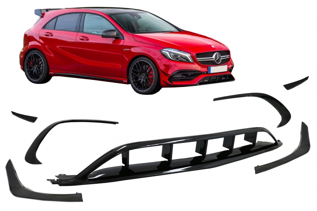 Mercedes A-Klasse W176 A45 AMG Canards Aero 2015-2018