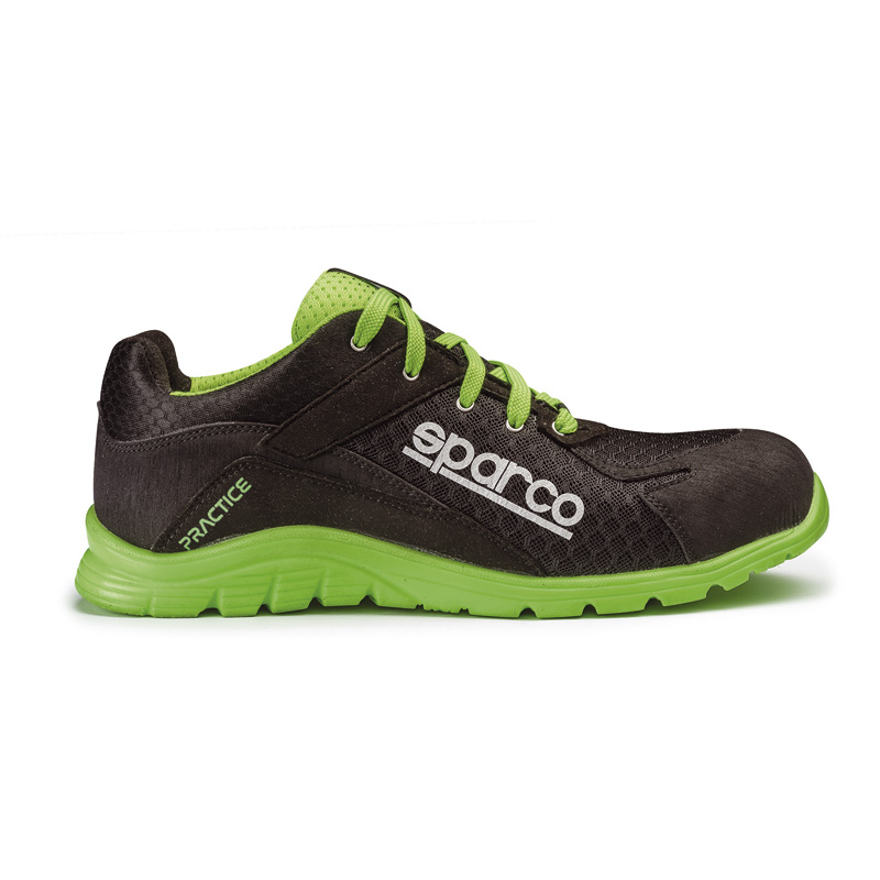 Sparco Lichtgewicht Werkschoenen Practice S1P Keke Zwart/Groen Maat 45