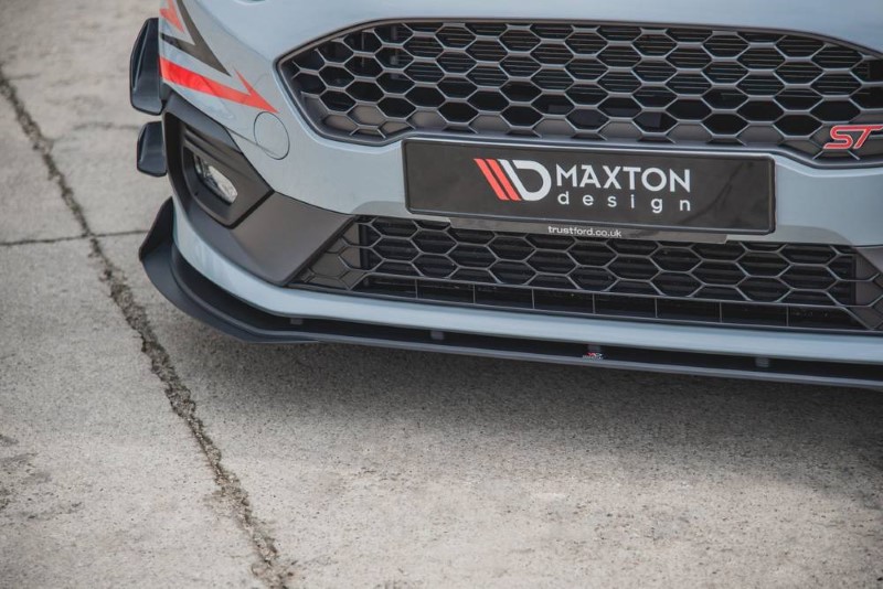 Voorspoiler Ford Fiesta Mk8 ST / ST-Line Racing Glanzend Zwart + Kleppen