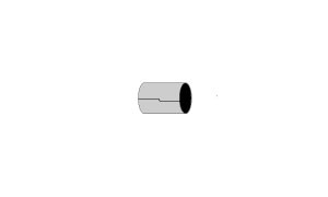 verloop 57-50,8mm  Simons Staal
