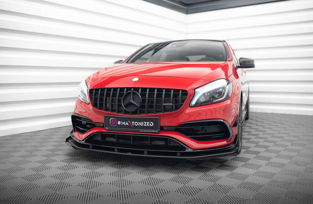 Voorspoiler met Canards Mercedes A45 AMG Aero Pack W176 FL Maxton Street Pro