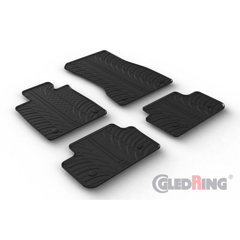 Rubbermatten  BMW 5-Serie G60 Sedan 2023- excl. i5 (T profiel 4-delig + montageclips)