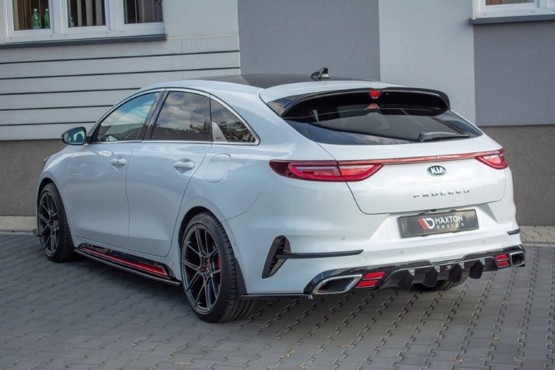 Zijskirts Diffusers Kia ProCeed GT Mk 3 Glanzend Zwart