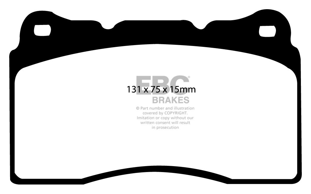 EBC Brakes FORD GT 5.4 Supercharged 2004-2006 Remblokken voorzij