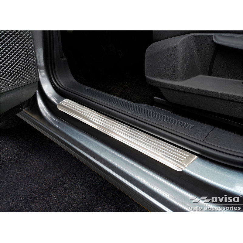 RVS Instaplijsten  Volkswagen Caddy V 2020- - 'Lines' - 2-delig
