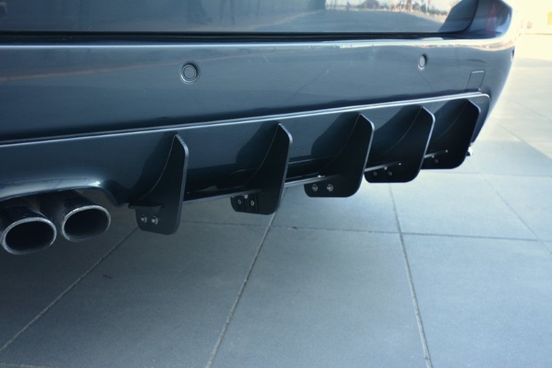 Achter Diffuser BMW 5 E61 (TOURING) WAGON M-PACK Glanzend Zwart