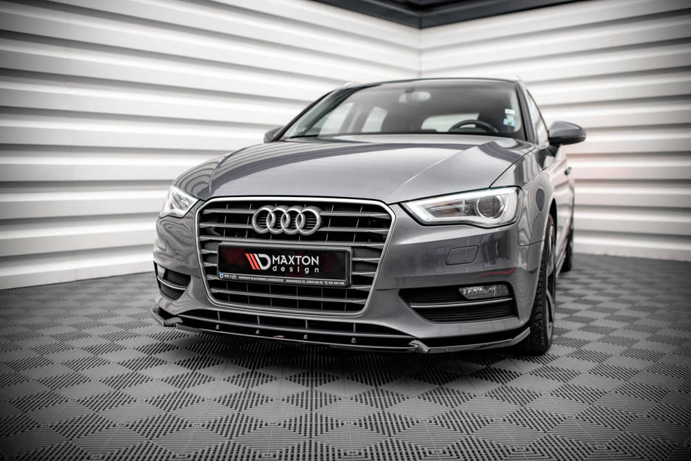 Voorspoiler Audi A3 8V Sportback 13-16 Maxton Glans Zwart