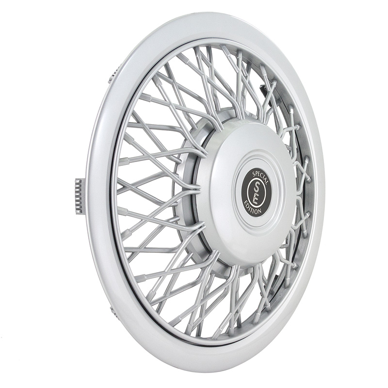 4-Delige Wieldoppenset Classic 13-inch zilver