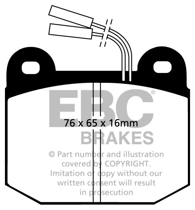 EBC Brakes ALFA ROMEO Alfa 75 1.8 Turbo 86-89 Remblokken voorzij