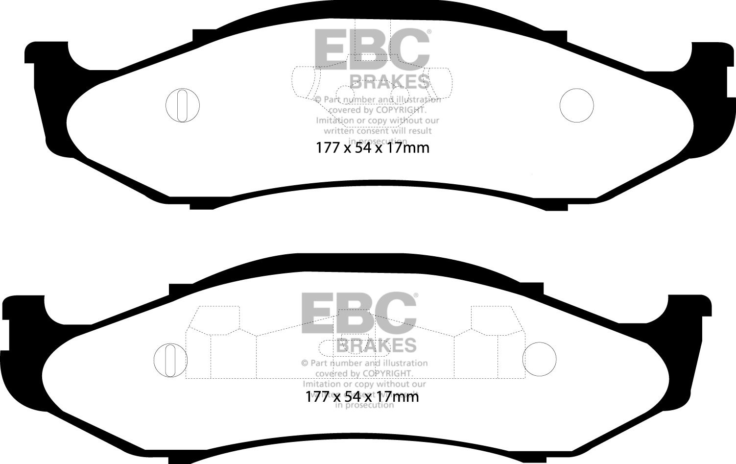 EBC Brakes JEEP Cherokee 4.0 97-2001 Remblokken voorzijde