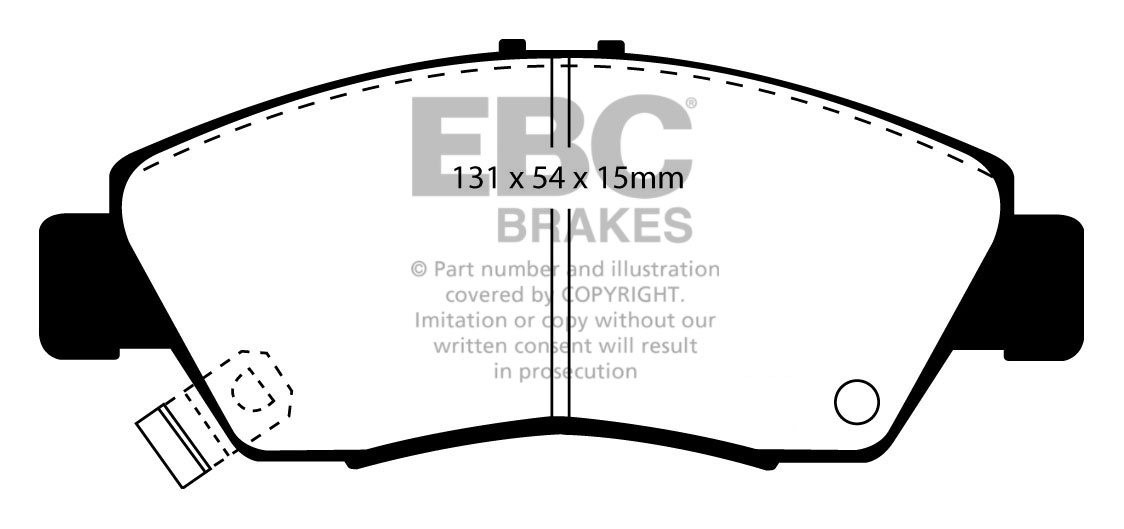 EBC Brakes HONDA Civic 1.6 VTec (EK1) 96-99 Remblokken voorzijde