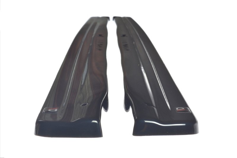 Zijskirts Audi RS4 B9 Maxton Glans Zwart