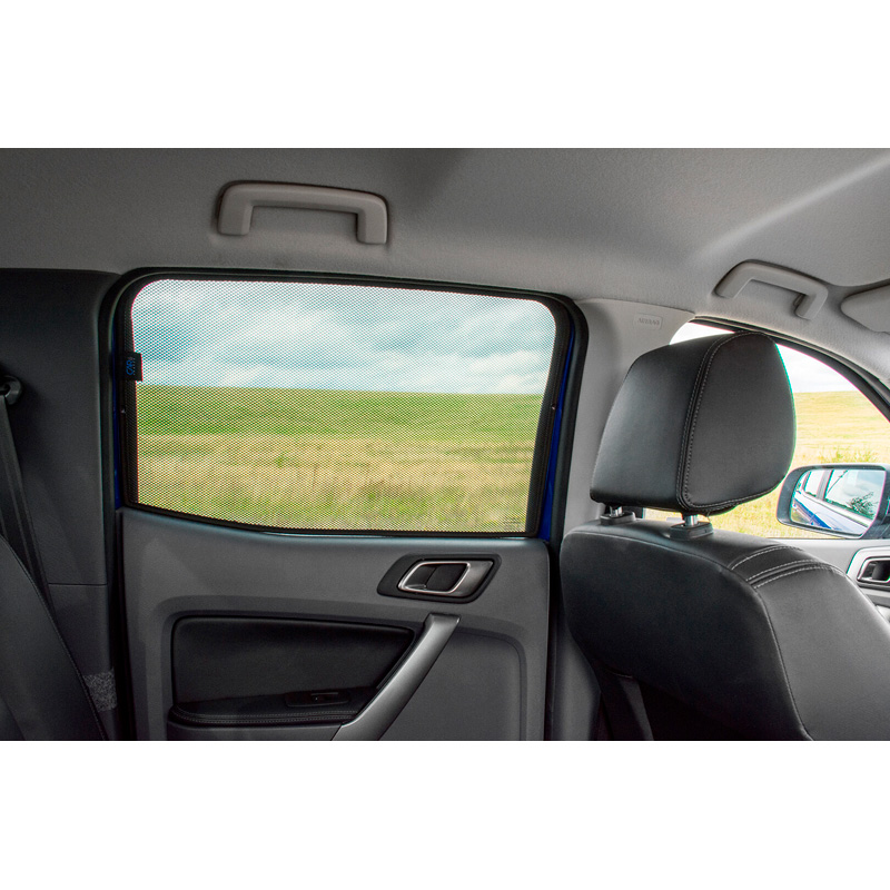 Set Car Shades (achterportieren)  Ford Ranger D/C T6 4-deurs 2011- (2-delig)