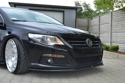 Voorspoiler VW Passat CC Glans Zwart