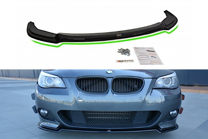 Voorspoiler BMW 5 E60/61 M-PACK Glanzend Zwart