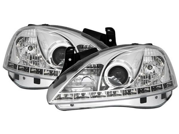 Koplampen Opel CORSA C 00-06 DRL-Look