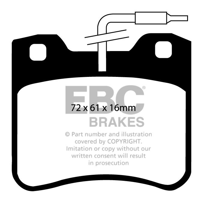 EBC Brakes CITROEN AX 1.5 D 94-97 Remblokken voorzijde greenstuf