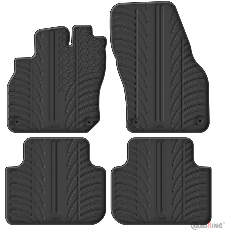 Gledring Rubbermatten  Audi Q3 (FJB) TFSi/MHEV 2025- (T profiel 4-delig + montageclips)