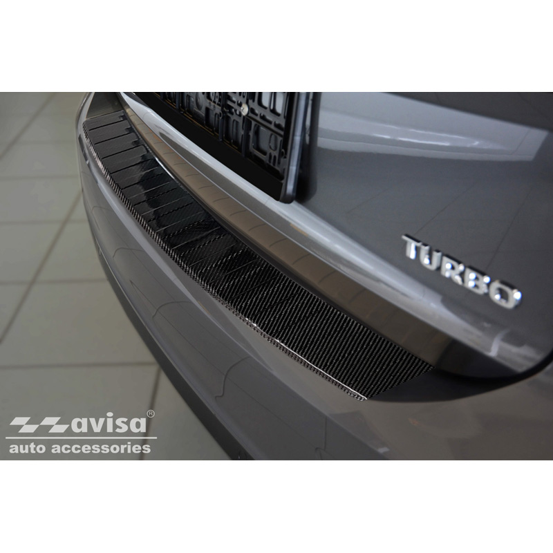 Echt 3D Carbon Achterbumperprotector  Opel Insignia Sports Tourer 2017- & FL 2020- 'Ribs'