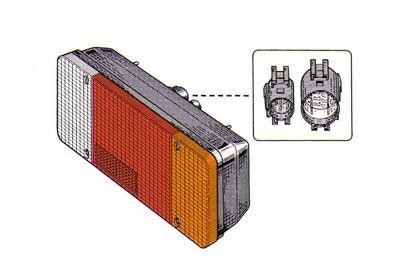 achterlicht, Pick-up, rechts Citroen Jumper, 2002-2006