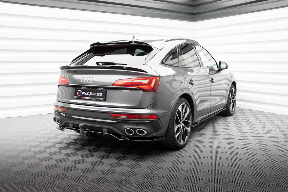 Diffuser Audi SQ5 Sportback Facelift 2020 - Maxton Glans Zwart