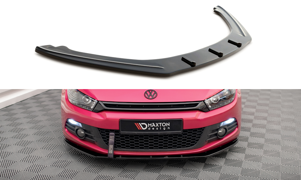 Voorspoiler V.1 Volkswagen Scirocco Maxton Glans Zwart