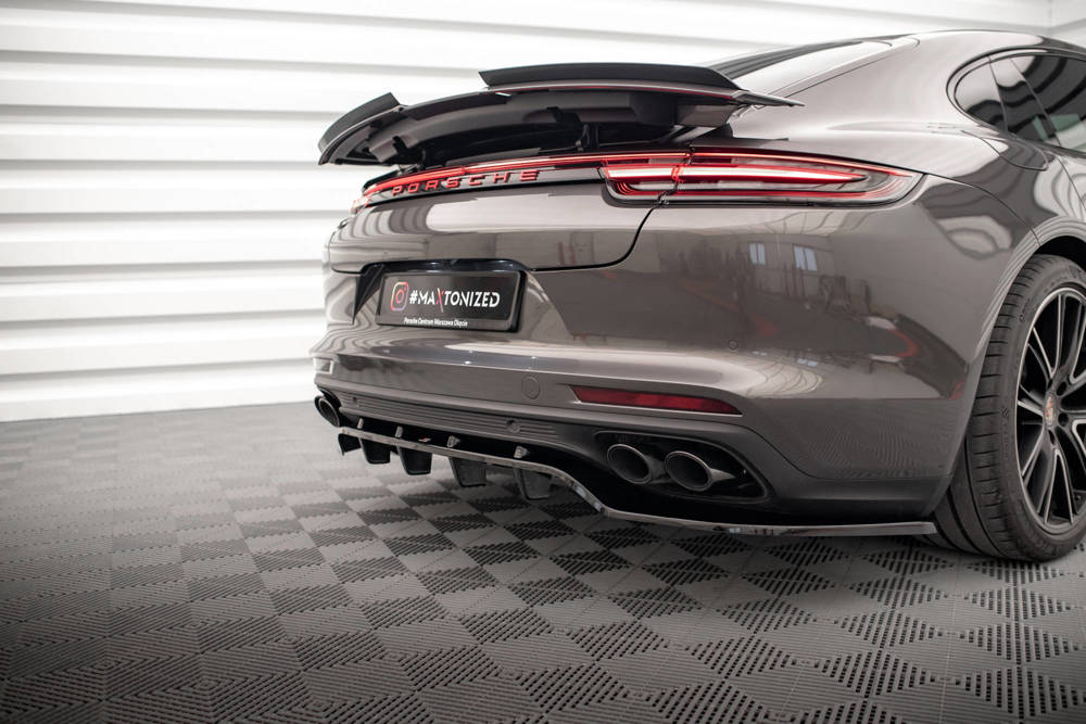 Diffuser Porsche Panamera E-Hybrid 971 Maxton Glans Zwart