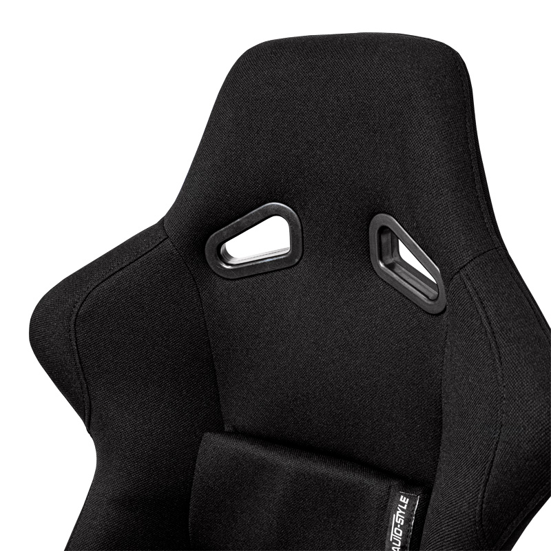Sportstoel 'BS1' - Zwart - Vaste polyester rugleuning - incl. sledes