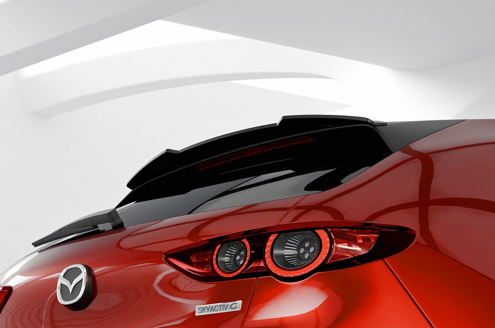 Achterspoiler Mazda 3 (Typ BP) glans zwart CSR