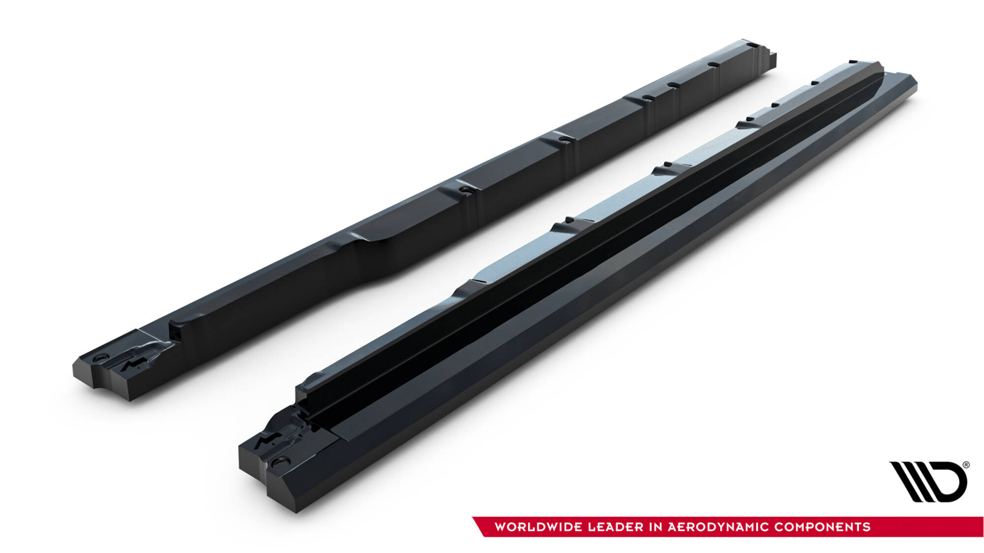 Zijskirts Lexus RX MK4 Facelift (versie zonder OEM sidesteps) Maxton Glanzend zwart