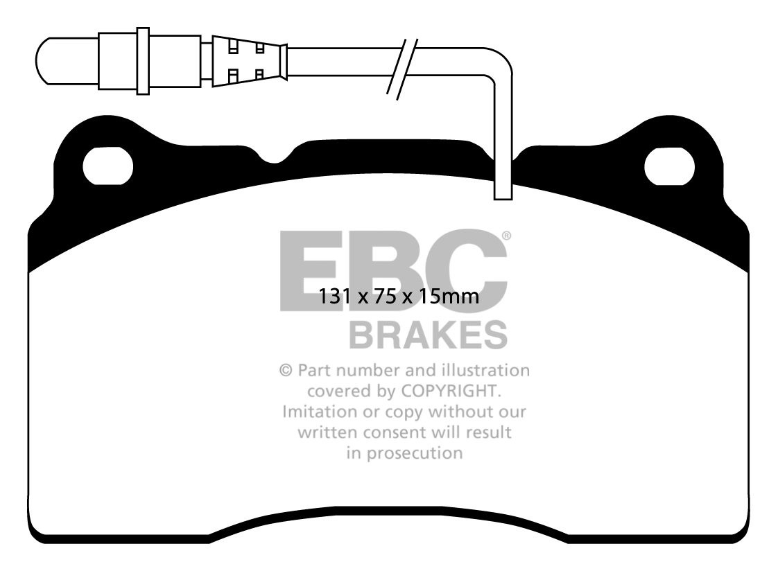 EBC Brakes FIAT Ulysse 3.0 2002-2010 Remblokken voorzijde