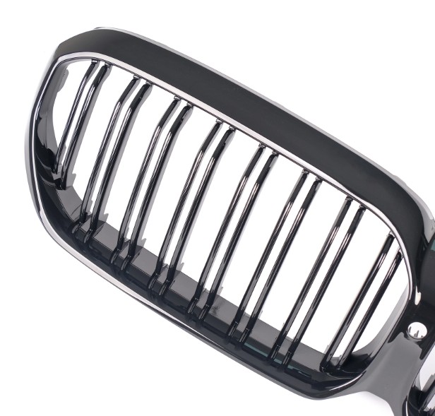 Grill BMW G30/G31 Facelift 2020-... M5 Look Dubbele Nieren Glans Zwart Camera