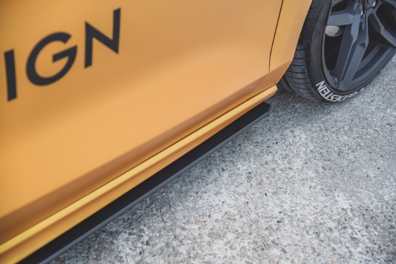 Duurzame Zijskirts Ford Focus ST / ST-Line Mk4 (Racing) Glanzend Zwart