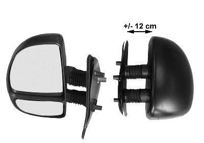 spiegel, dubbel, lange arm (12 cm), links Citroen Jumper, 2002-2