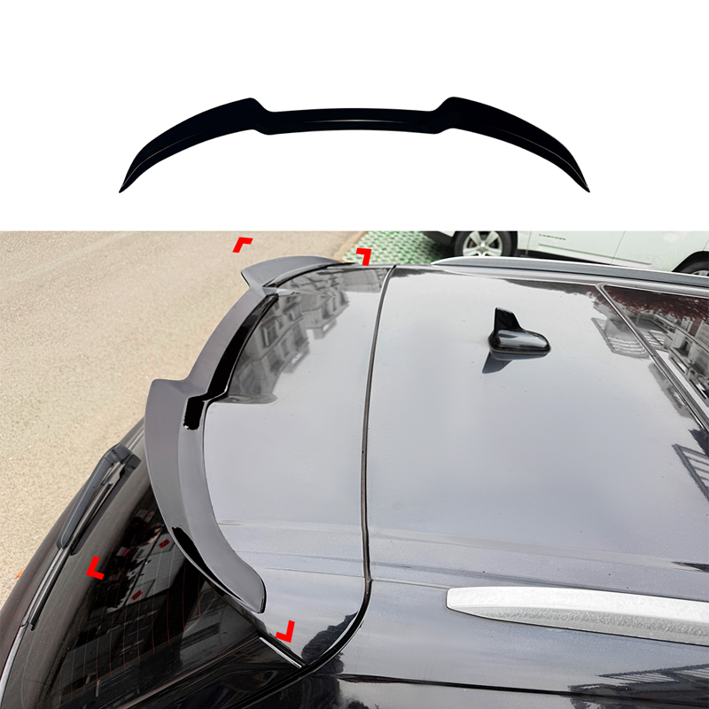 Dakspoiler (Spoiler Cap)  Audi Q7 (4M) 2015-2019 & FL 2019 incl. S-Line (ABS Glanzend zwart)