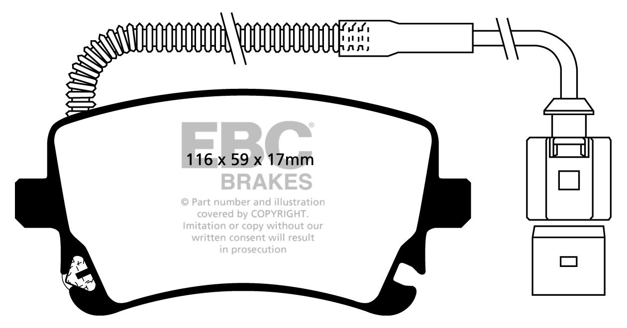 EBC Brakes AUDI A6 4F Quattro 2.7 TD -190 2008-2011 Remblokken a
