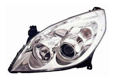 koplamp, Valeo, H7+H1, chroom, elektr verstelb, incl motortje, l