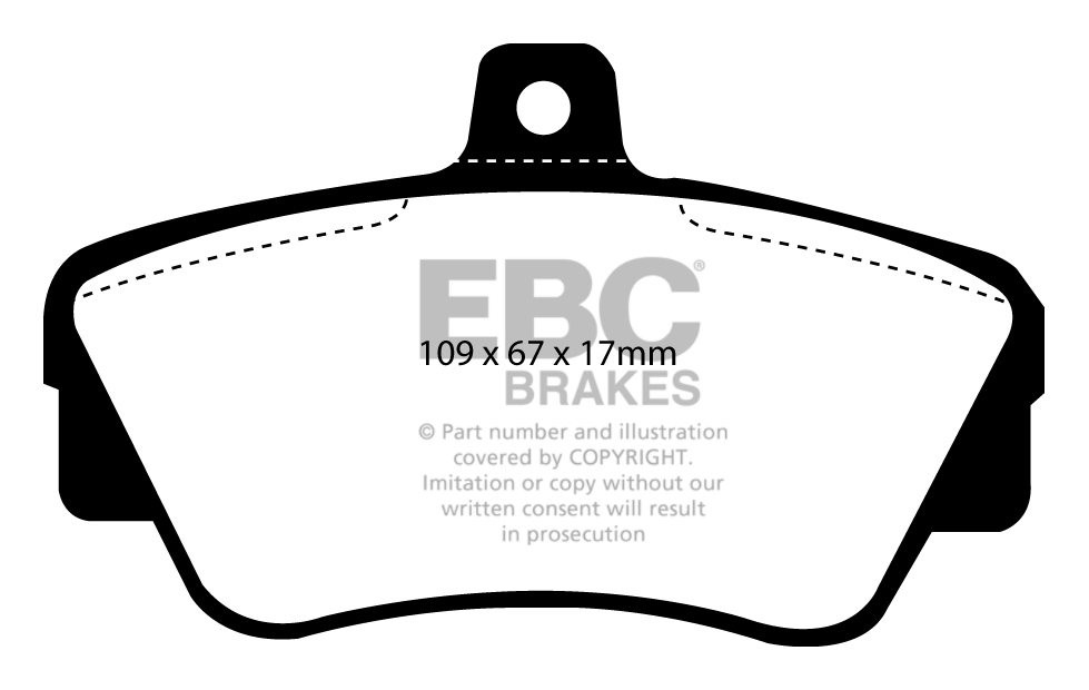 EBC Brakes VOLVO 480 1.7 Turbo 89-95 Remblokken voorzijde