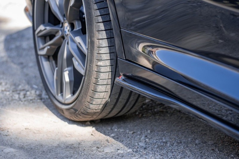 Zijskirts Diffusers BMW X4 M-Pack G02 Glanzend Zwart