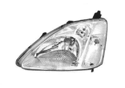 koplamp, H7+H1, elektr verstelb, incl motortje, rechts Honda Civ